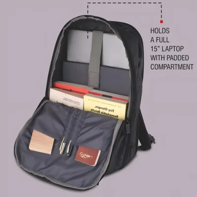 Buy Puffer Expandable Laptop Backpack in bulk for Corporate Gifting | Corporate Gyft