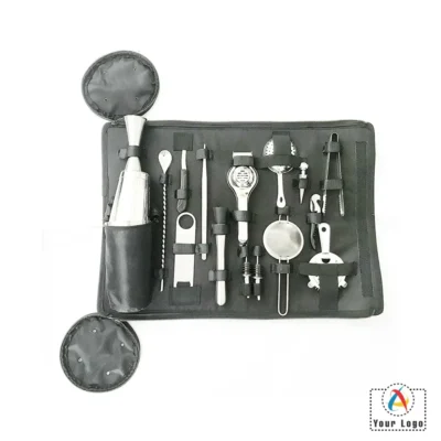 Buy Roll Up Mixologist Bar Tool Set in bulk for Corporate Gifting | Corporate Gyft