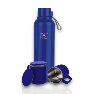 Buy Candy Insulated Bottle with Mug Set of 3 in bulk for Corporate Gifting | Corporate Gyft
