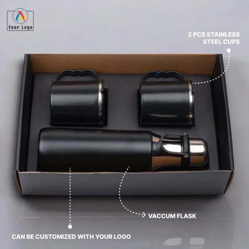 Buy Vacuum Flask Set of 3 in bulk for Corporate Gifting | Corporate Gyft