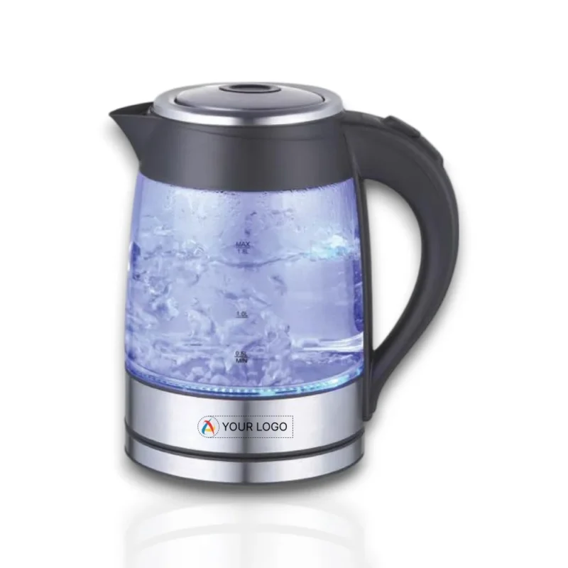Buy Sleek Glass Kettle with LED Illumination in bulk for Corporate Gifting | Corporate Gyft