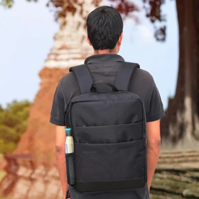 Buy Slimz Black Backpack in bulk for Corporate Gifting | Corporate Gyft