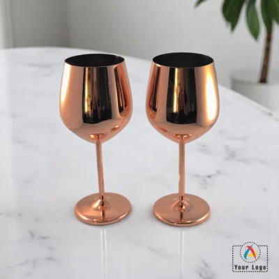 Buy Wine Glass Set of 2 in bulk for Corporate Gifting | Corporate Gyft