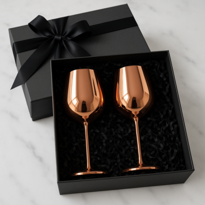 Buy Wine Glass Set of 2 in bulk for Corporate Gifting | Corporate Gyft