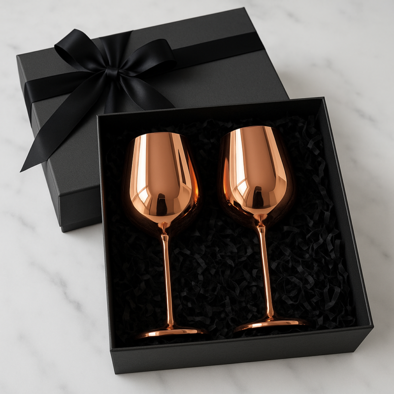 Buy Wine Glass Set of 2 in bulk for Corporate Gifting | Corporate Gyft