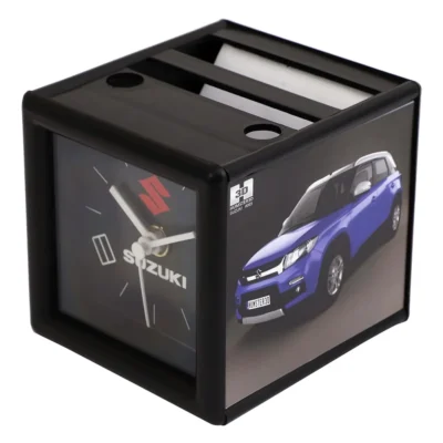 Buy Table Clock with Pad and Mobile Holder in bulk for Corporate Gifting | Corporate Gyft