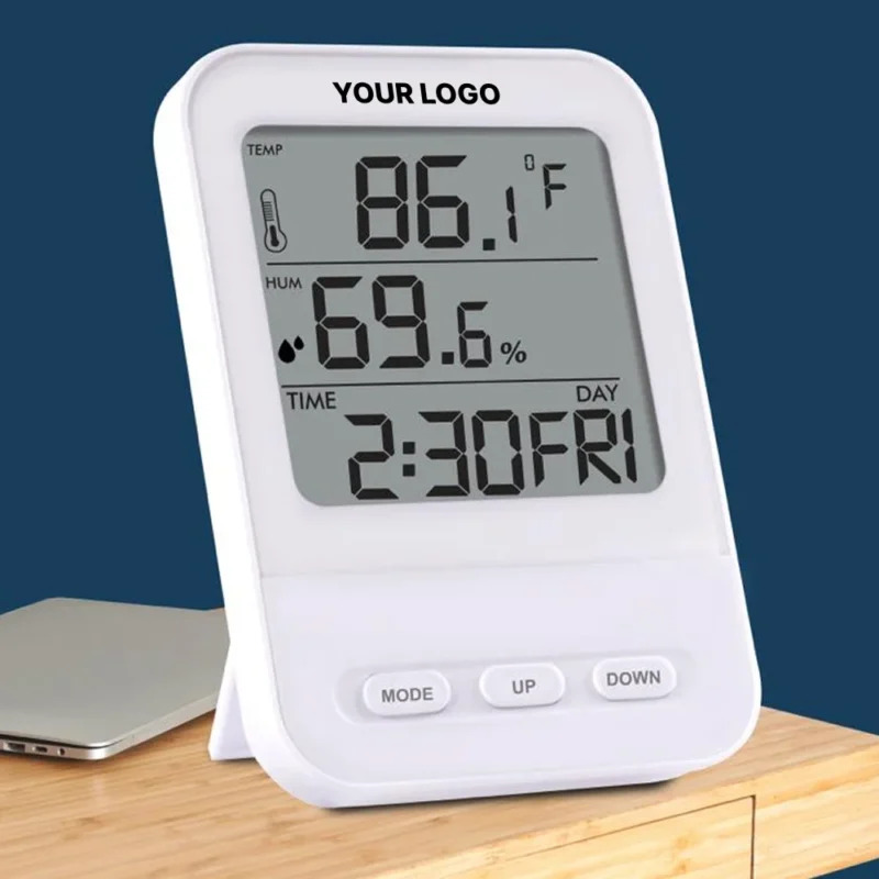 Buy TempTracker Mini Table Clock in bulk for Corporate Gifting | Corporate Gyft