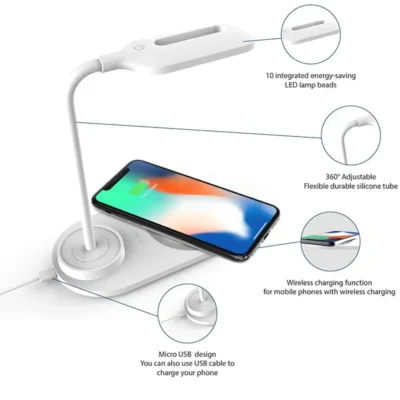Buy Lustre LED Desk Lamp - White in bulk for Corporate Gifting | Corporate Gyft