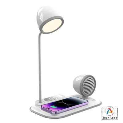 Buy Cloud Wireless Charger with Lamp and Speaker in bulk for Corporate Gifting | Corporate Gyft