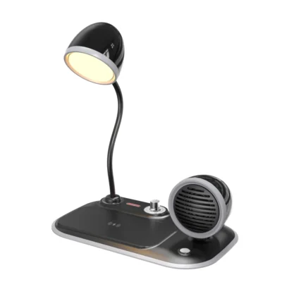 Buy Chronicle Wireless Charger with Lamp and Speaker in bulk for Corporate Gifting | Corporate Gyft