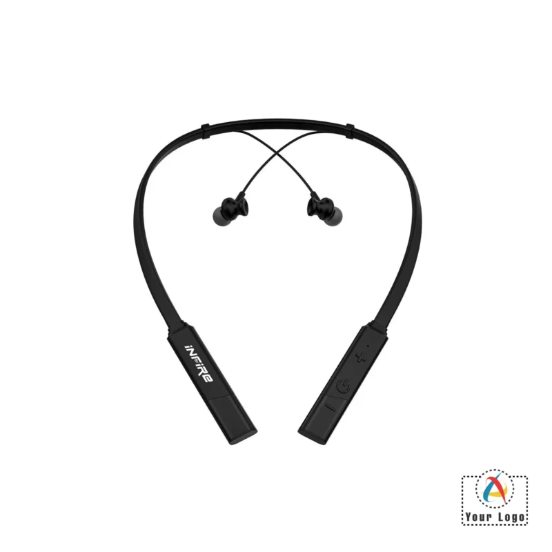 Buy Fire Band Wireless Flexible Neckband - Black in bulk for Corporate Gifting | Corporate Gyft