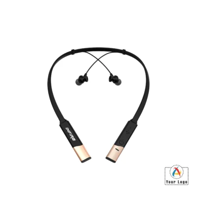 Buy Fire Band Wireless Flexible Neckband - Gold in bulk for Corporate Gifting | Corporate Gyft