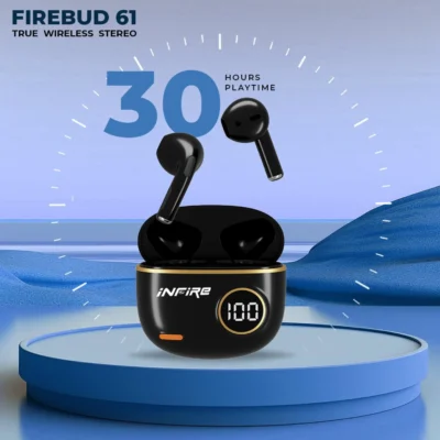 Buy Firebud 61 True Wireless Stereo Earbud - Black in bulk for Corporate Gifting | Corporate Gyft