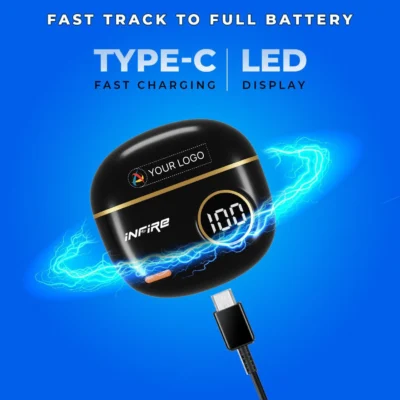 Buy Firebud 61 True Wireless Stereo Earbud - Black in bulk for Corporate Gifting | Corporate Gyft