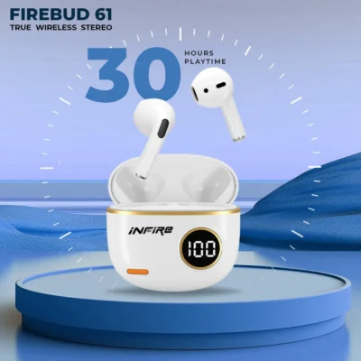 Buy Firebud 61 True Wireless Stereo Earbud - White in bulk for Corporate Gifting | Corporate Gyft