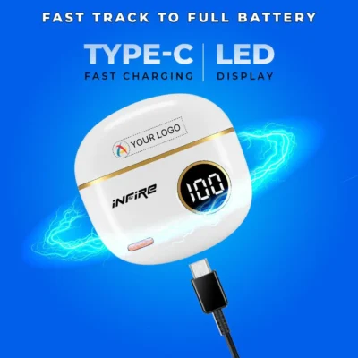 Buy Firebud 61 True Wireless Stereo Earbud - White in bulk for Corporate Gifting | Corporate Gyft