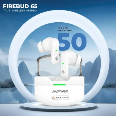 Buy Firebud 65 True Wireless Stereo Earbud - White in bulk for Corporate Gifting | Corporate Gyft