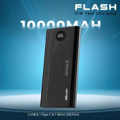Buy Flash Power Bank - Black in bulk for Corporate Gifting | Corporate Gyft