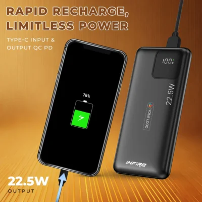 Buy Ignite Power Bank - Black in bulk for Corporate Gifting | Corporate Gyft