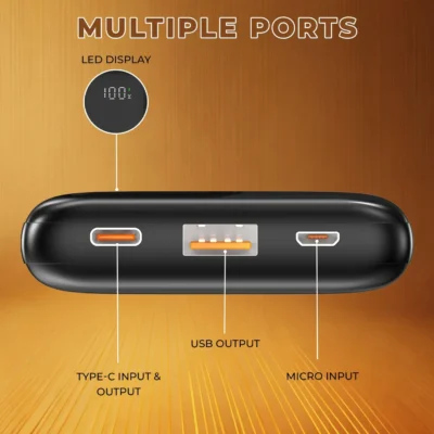Buy Ignite Power Bank - Black in bulk for Corporate Gifting | Corporate Gyft
