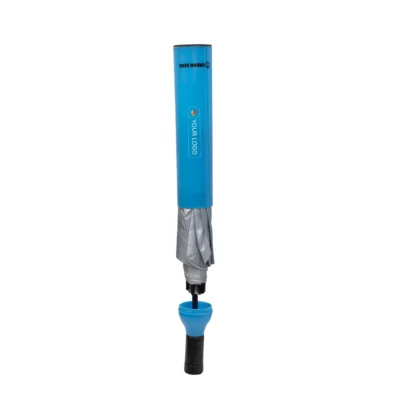 Buy Blue Folding Umbrella in a Bottle - Botl in bulk for Corporate Gifting | Corporate Gyft