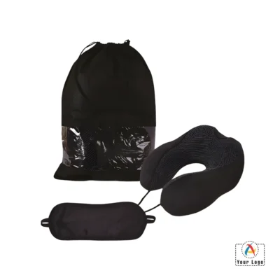Buy Buddy Combo Travel Pillow and Eye Mask in bulk for Corporate Gifting | Corporate Gyft