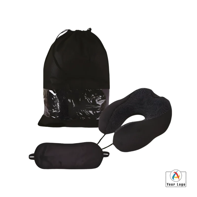 Buy Buddy Combo Travel Pillow and Eye Mask in bulk for Corporate Gifting | Corporate Gyft