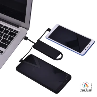 Buy Clip N Chrg 3-In-1 Charging Cable - Black in bulk for Corporate Gifting | Corporate Gyft