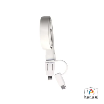Buy Lan-C 3-in-1 White Lanyard Charger in bulk for Corporate Gifting | Corporate Gyft