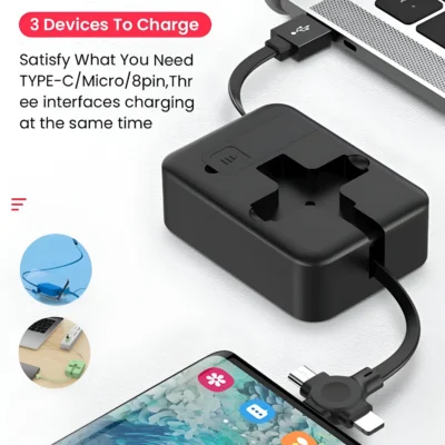 Buy YOYO Stand 3-in-1 Retractable Cable in bulk for Corporate Gifting | Corporate Gyft