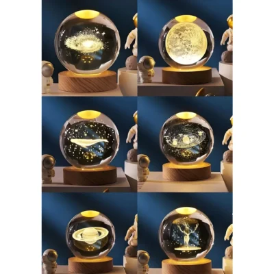 Buy 3D Crystal Ball Night Lamp in bulk for Corporate Gifting | Corporate Gyft