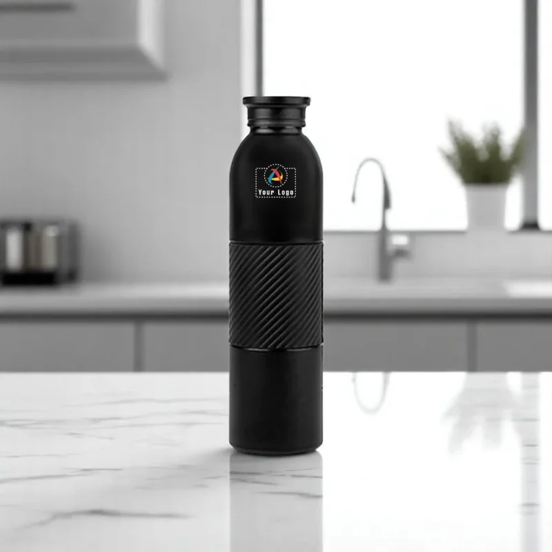 Buy Atlas Flask with Grip-Black in bulk for Corporate Gifting | Corporate Gyft