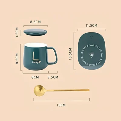 Buy Ceramic Coffee Mug Warmer Electric Heater Smart Cup in bulk for Corporate Gifting | Corporate Gyft