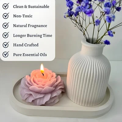 Buy Colorful Peony Scented Soy Candle - Handcrafted Floral Elegance in bulk for Corporate Gifting | Corporate Gyft