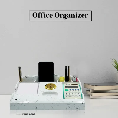 Buy Pen Stand with Watch and Calculator in bulk for Corporate Gifting | Corporate Gyft