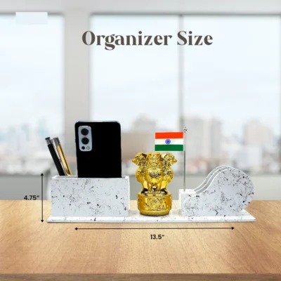 Buy Pen Stand with Flag and Watch in bulk for Corporate Gifting | Corporate Gyft