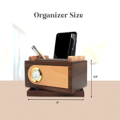 Buy Revolving Pen Stand with Coaster Plates in bulk for Corporate Gifting | Corporate Gyft