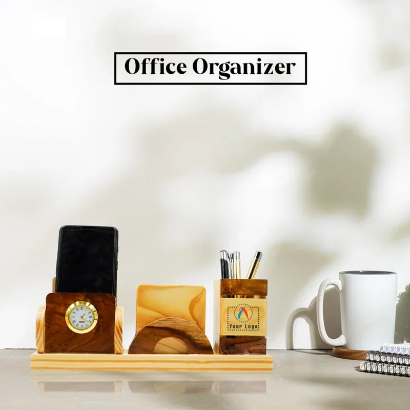 Buy Pen Stand with Coaster Plates in bulk for Corporate Gifting | Corporate Gyft