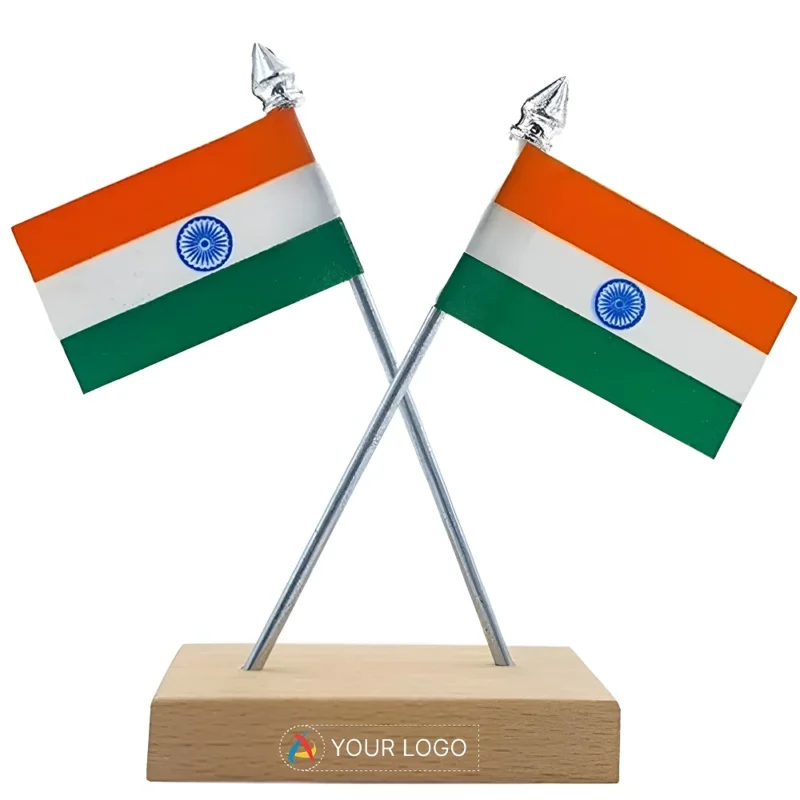 Buy Cross Flag with Stand in bulk for Corporate Gifting | Corporate Gyft
