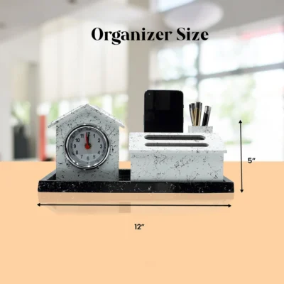 Buy Pen Stand with Watch and Mobile Slot in bulk for Corporate Gifting | Corporate Gyft