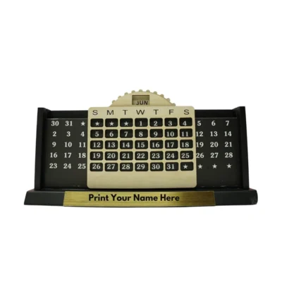 Buy Wooden Pen Stand with Calendar and Mobile Holder in bulk for Corporate Gifting | Corporate Gyft