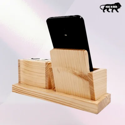 Buy Pen Stand with Cube Calendar and Watch in bulk for Corporate Gifting | Corporate Gyft