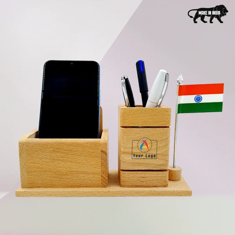 Buy Pen Stand with Flag in bulk for Corporate Gifting | Corporate Gyft