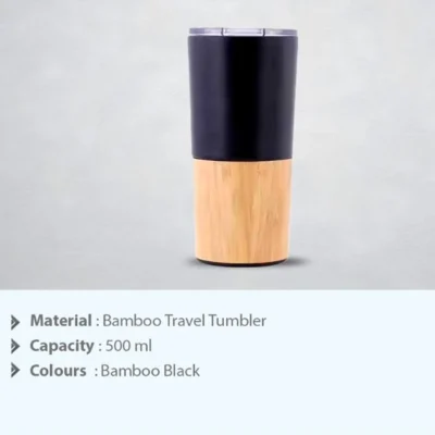 Buy Lucas Bamboo Travel Tumbler in bulk for Corporate Gifting | Corporate Gyft