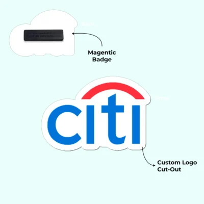 Buy Customized Acrylic Magnetic Badges in bulk for Corporate Gifting | Corporate Gyft