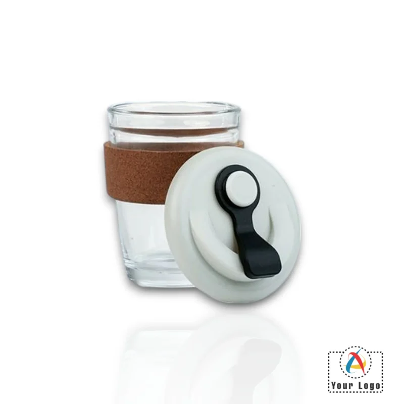 Buy Mirror Glass Mug with Cork Sleeve in bulk for Corporate Gifting | Corporate Gyft