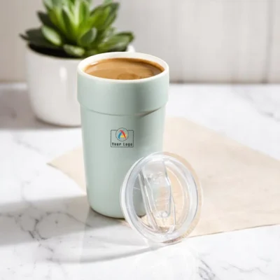 Buy OCEAN Ceramic Green Mug in bulk for Corporate Gifting | Corporate Gyft