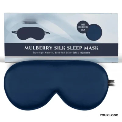 Buy Silk Sleeping Blue Eye Mask in bulk for Corporate Gifting | Corporate Gyft