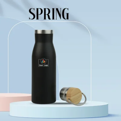 Buy Spring Flask with Wooden Cap in bulk for Corporate Gifting | Corporate Gyft