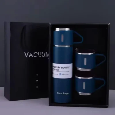 Buy Vacuum Insulated Flask Gift Set - Blue in bulk for Corporate Gifting | Corporate Gyft